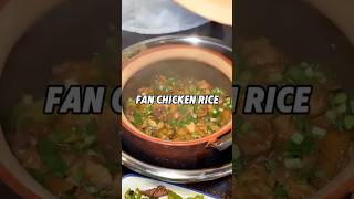 Fan chicken rice with a strong, fragrant aroma and tender chicken