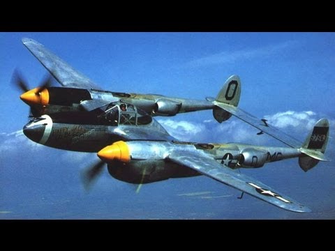 Lockheed P-38 Lightning Aircraft WWII Pilot Flight Training Film 1943