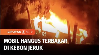 Korsleting di Bagian Mesin Membuat Minibus Hangus Terbakar di Kebon Jeruk | Liputan 6