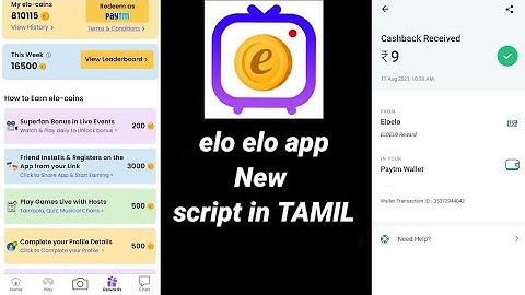 #Earnmoneytamil elo elo app new script in tamil💲