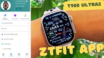 Connecting your Smart Watch T900 Ultra with the ZTfit app.