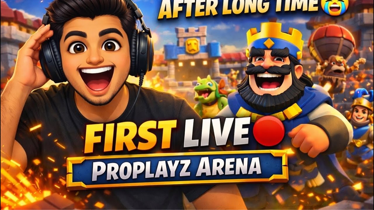 Playing Clash Royale After a Long Time 🔥 | First Ever Live 😭👑 