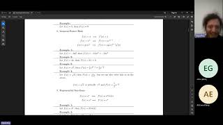 Calculus & Linear Algebra Orientation Lecture 2 Part I
