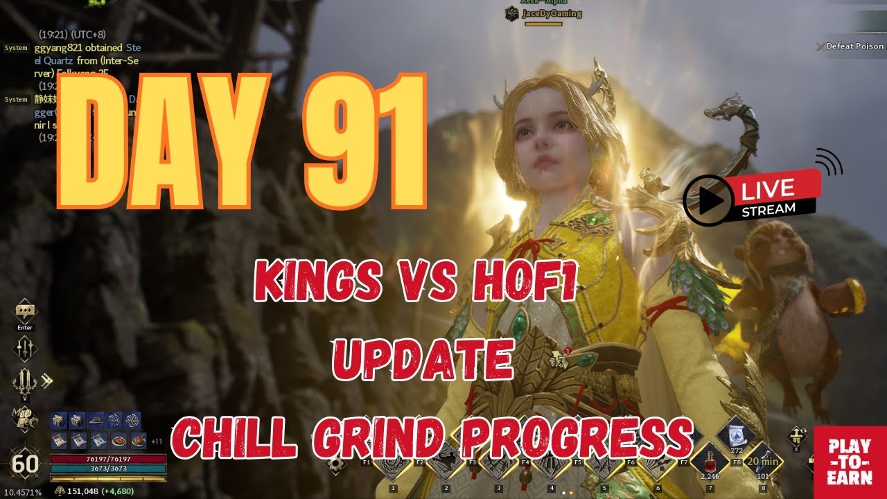 Legend of Ymir – Day 91 Livestream | Kings vs HOF1 + Update + Chill Grind Progress