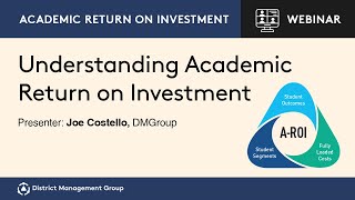 15/08/24 - DMGroup Webinar: Understanding Academic Return on Investment (A-ROI)