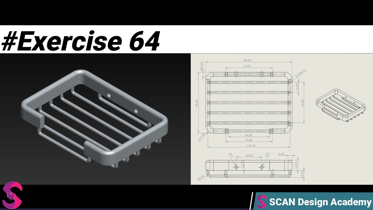Solidworks Tutorial Exercise 64 | #solidworks | #beginners - YouTube