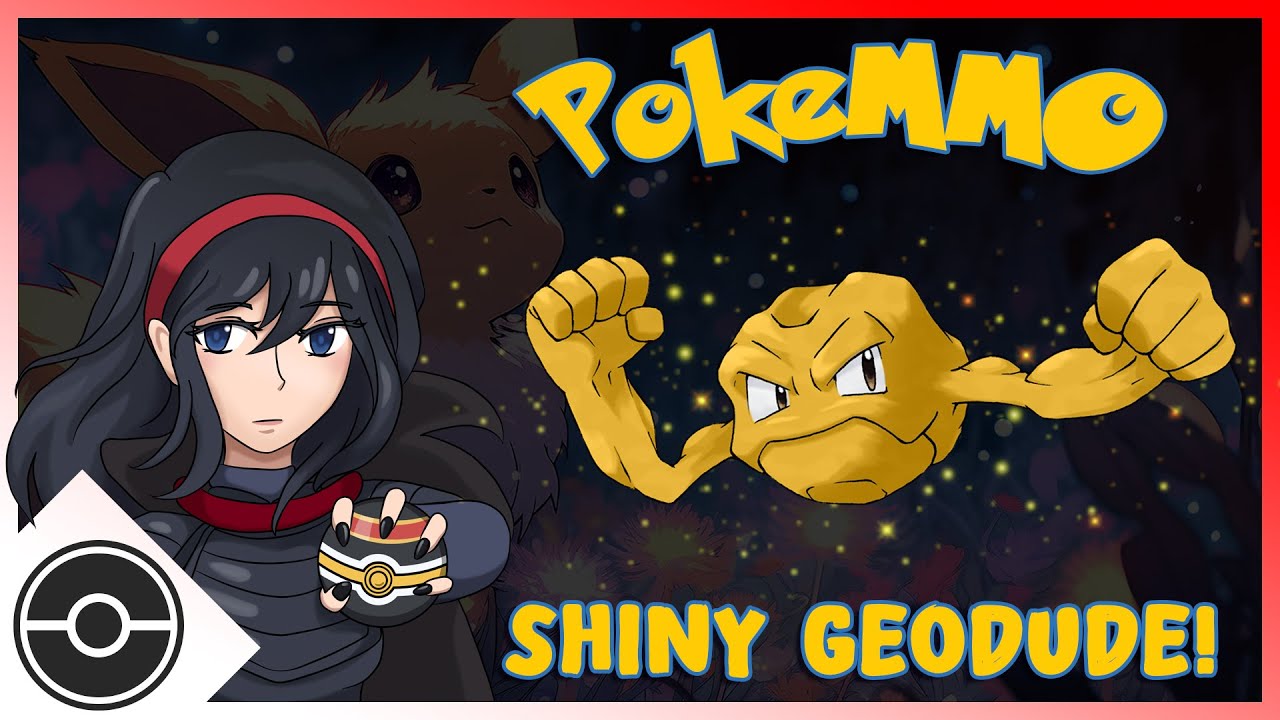 Full Shiny Reaction, LIVE - Shiny Geodude in PokeMMO | 29,627 Encounters!