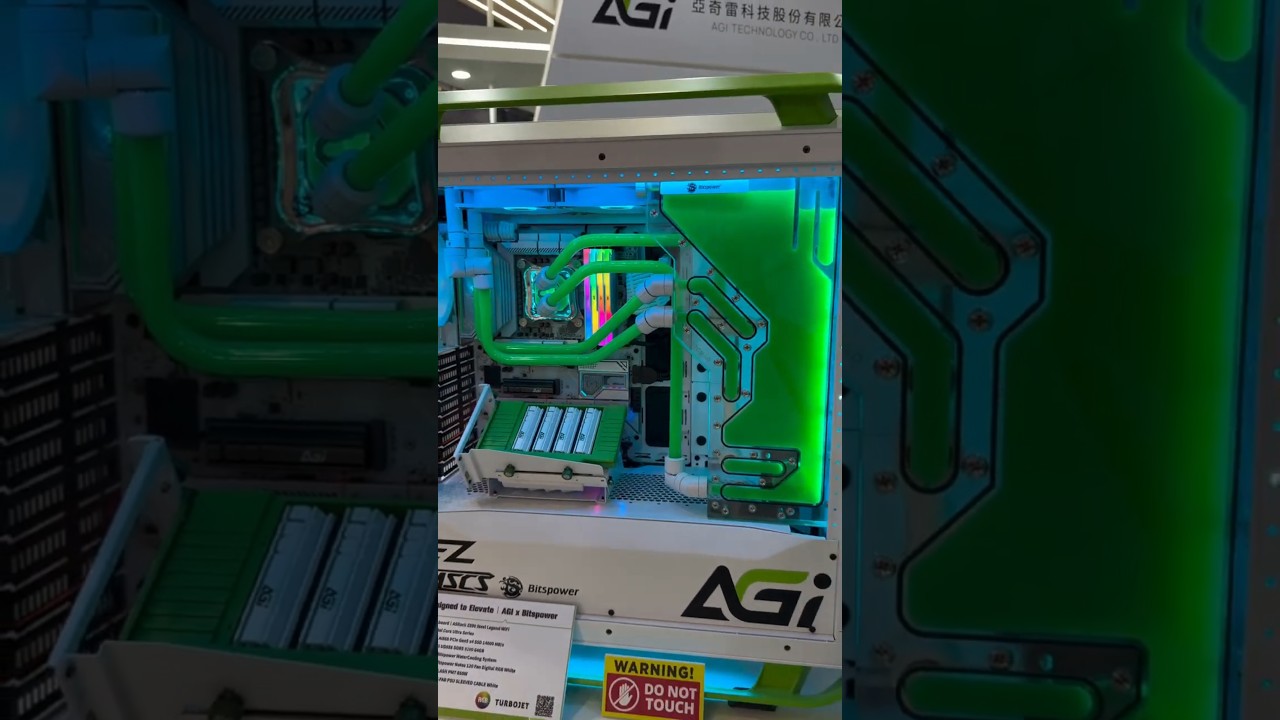 INSANE White & Green PC Build in the Cougar Cratus Case! 🤯 