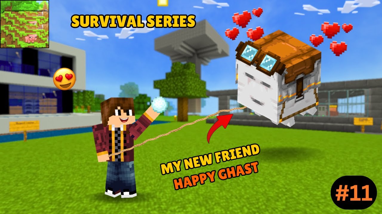 I Saved A Happy Ghast In My Survival World 😍 | Craftsmaster Deluxe ...