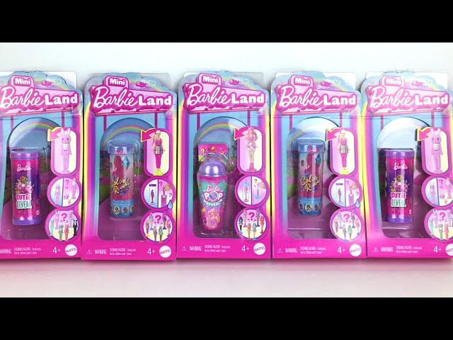 Mini Barbie Land Surprise Reveal Dolls: Color Reveal, Cutie Reveal