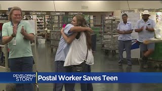 Postal Worker Reunites With Teen He Saved From Trafficking