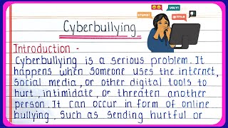 Cyber bullying essay in English | Write an essay on cyberbullying in english | Cyberbullying essay