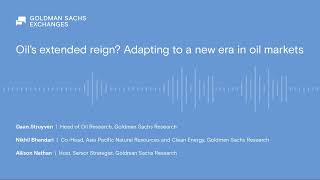 Oil’s extended reign? Adapting to a new era in oil markets