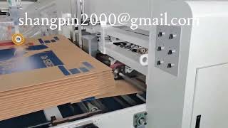 automatic corrugated box folder gluer stitcher