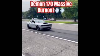 Dodge Demon 170 Massive Burnout