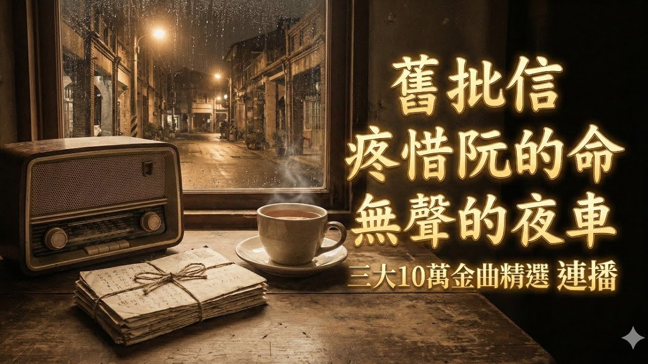 【里程碑之作】能量之聲三大10萬金曲精選：《舊批信》+《疼惜阮的命》+《無聲的夜車》｜一次聽過癮的懷舊感動
