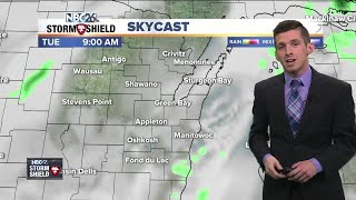 Slight chance for a Tuesday shower