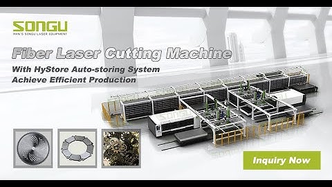 SONGU FLY4020 fiber laser cutting machines with HyStore 48-layer auto-storage  system