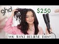 TRYING THE GHD MAX STYLER 2" WIDE PLATE FLAT IRON ON CURLY HAIR -  HONEST OPINION