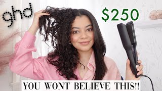 TRYING THE GHD MAX STYLER 2" WIDE PLATE FLAT IRON ON CURLY HAIR - HONEST OPINION