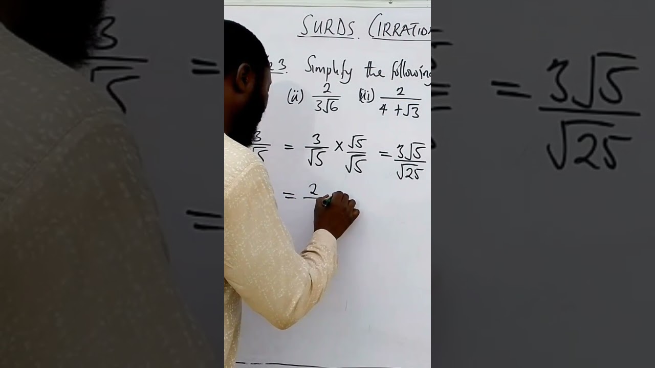 Rationalization of Surds 