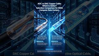 AOC vs DAC Copper Cable: Which Is Better? Selection Comparison for 800G Compute Data Centers.