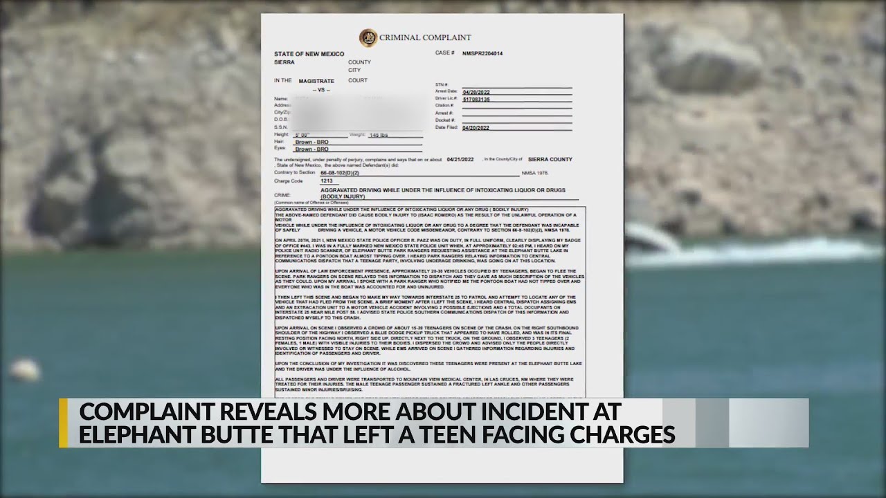 State Police release information on roll-over crash involving teens at Elephant Butte