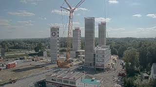 Time lapse Community Campus Bochum. Modular construction of 737 apartments.
