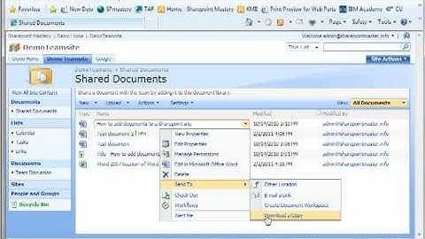 Editing Documents in a Sharepoint 2007 Document Library
