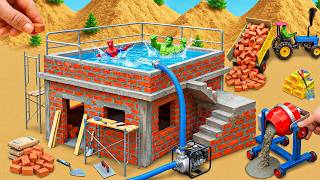 Thief Caused Hailstorm House Collapse | Diy Mini Easy Solid Brick House Construction Science Project