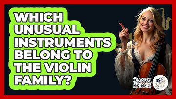 Which Unusual Instruments Belong To The Violin Family? - Classical Serenade