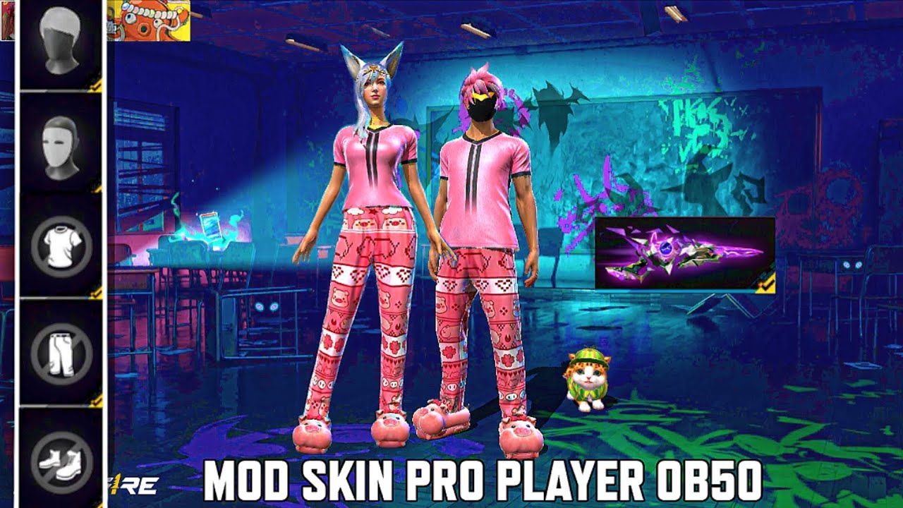 MOD SKIN PRO PLAYER V163 FREE FIRE OB50 YouTube