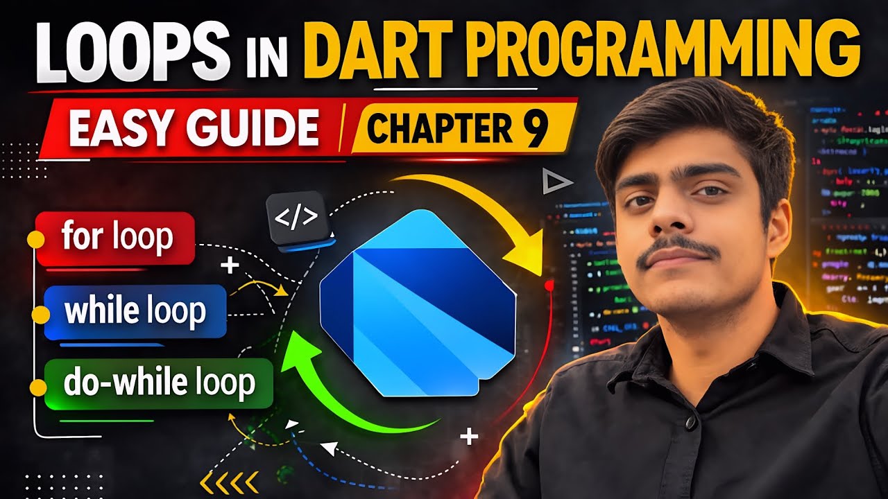 Dart Loops Explained | Chapter 9 – for loop, while loop, do-while loop ...
