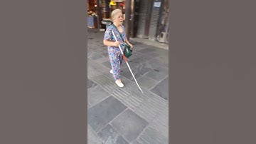 China: What is the tactile paving for? - The Blind