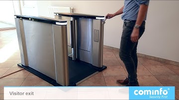 The speed gate EasyGate Elite with card collector