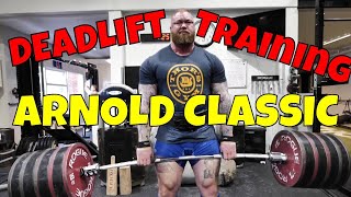 Arnold Strongman Classic 2024 Training | Elephant Bar Deadlift