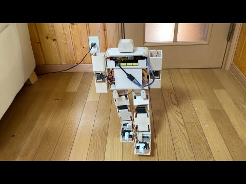 「大学生が作る二足歩行ロボット」の予告編 Biped robot preview video !!