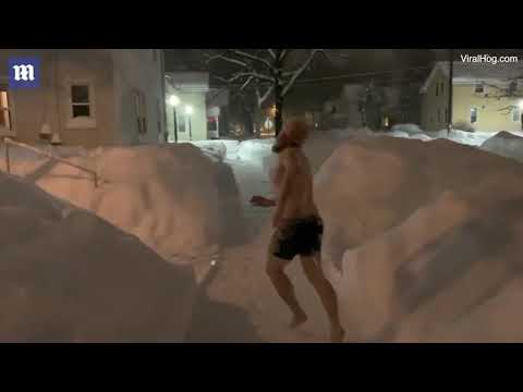 Hilarious moment man fails to clear porch landing head-first in snow camera iphone 8 plus apk