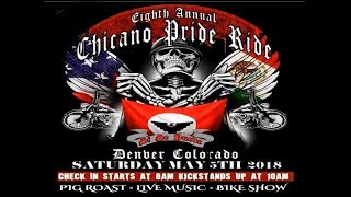 Chicaño Bikers Pride Ride 2018. For Hispanic Scholarships, Denver, CO. #cordovaestilo #viclas 
