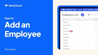 How to add an Employee in RotaCloud (Easy Guide)