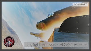 DCS MiG 21 vs F 5E Dogfight Analysis | Digital Combat Simulator