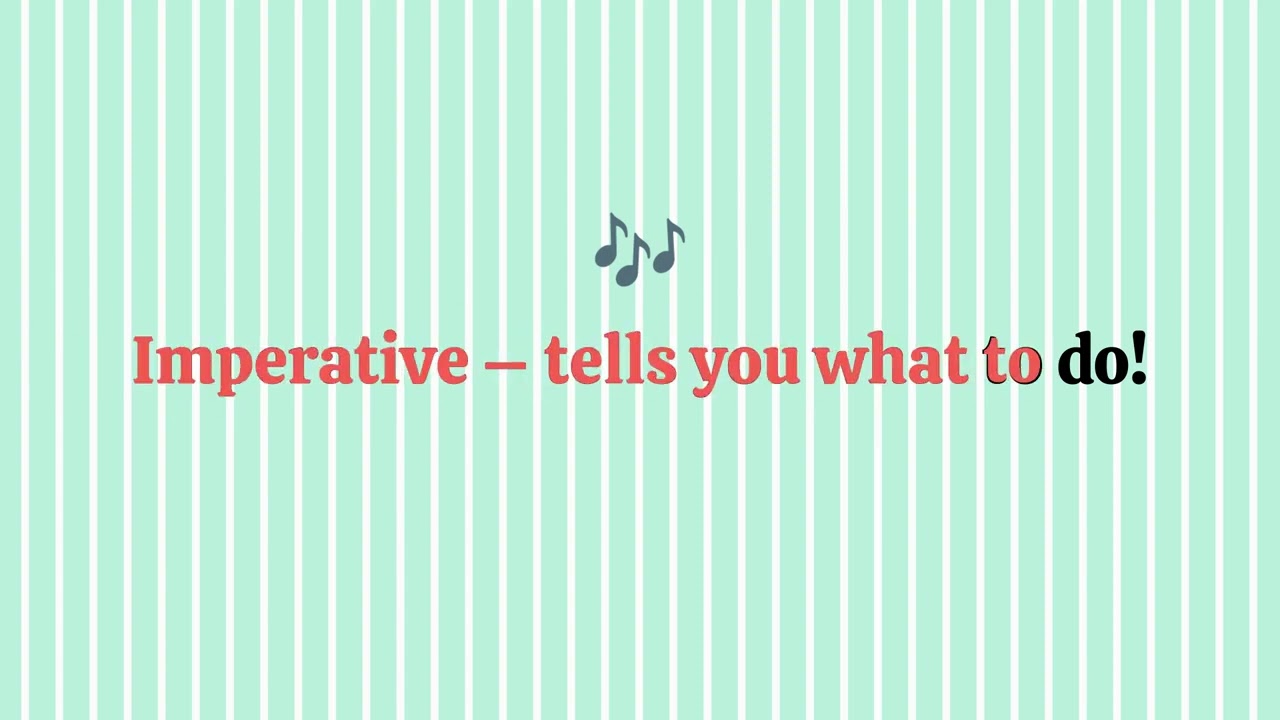 3rd Grade Grammar Lesson 8.2: 4 Sentence Types Song