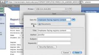MaineStreet Transcript Tutorial