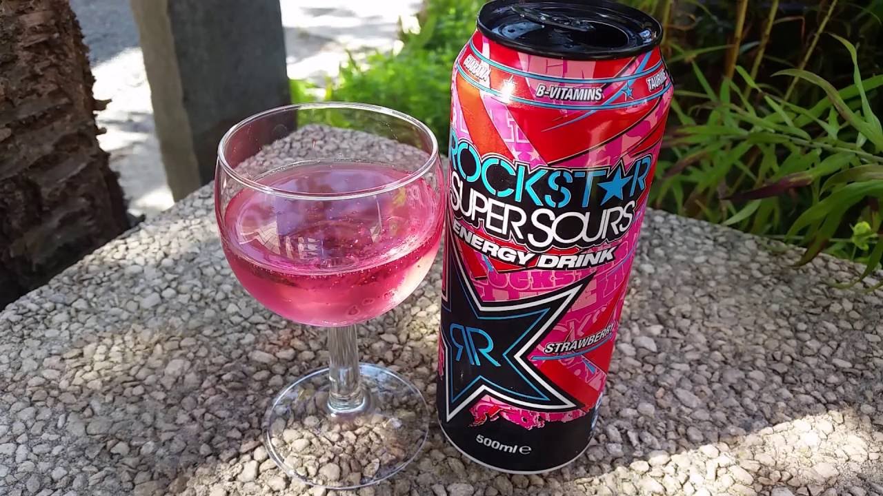 LET´S DRINK ROCKSTAR SUPERSOURS STRAWBERRY (SPAIN) YouTube