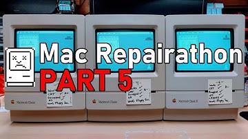 Mac Repairathon Part 5: The Classics live! Recapping, cleaning and a game