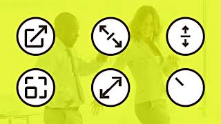 Resize Pointer Tool Line Icons | After Effects template