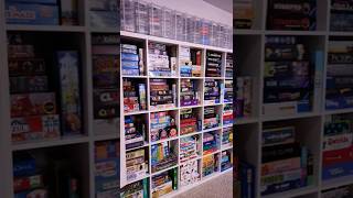 A quick tour of our organized homeschool game shelves. 🎲