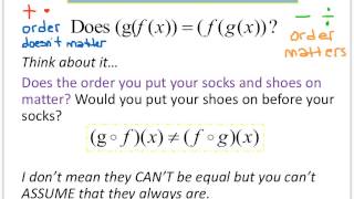57Alg2H 6-6 Composition of Two Functions