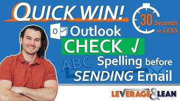 Outlook Check Spelling before Sending Email [Quick Win!!!]