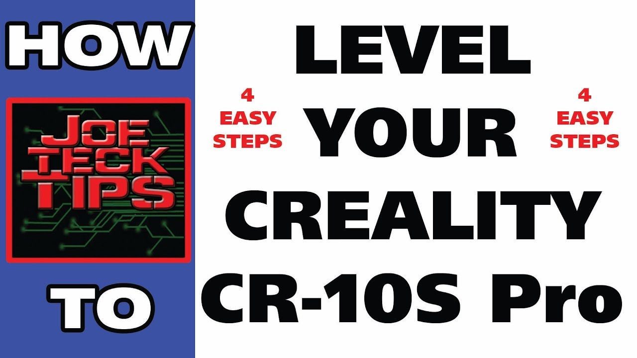 leveling the Creality CR10S Pro | HOW TO | JoeteckTips - YouTube